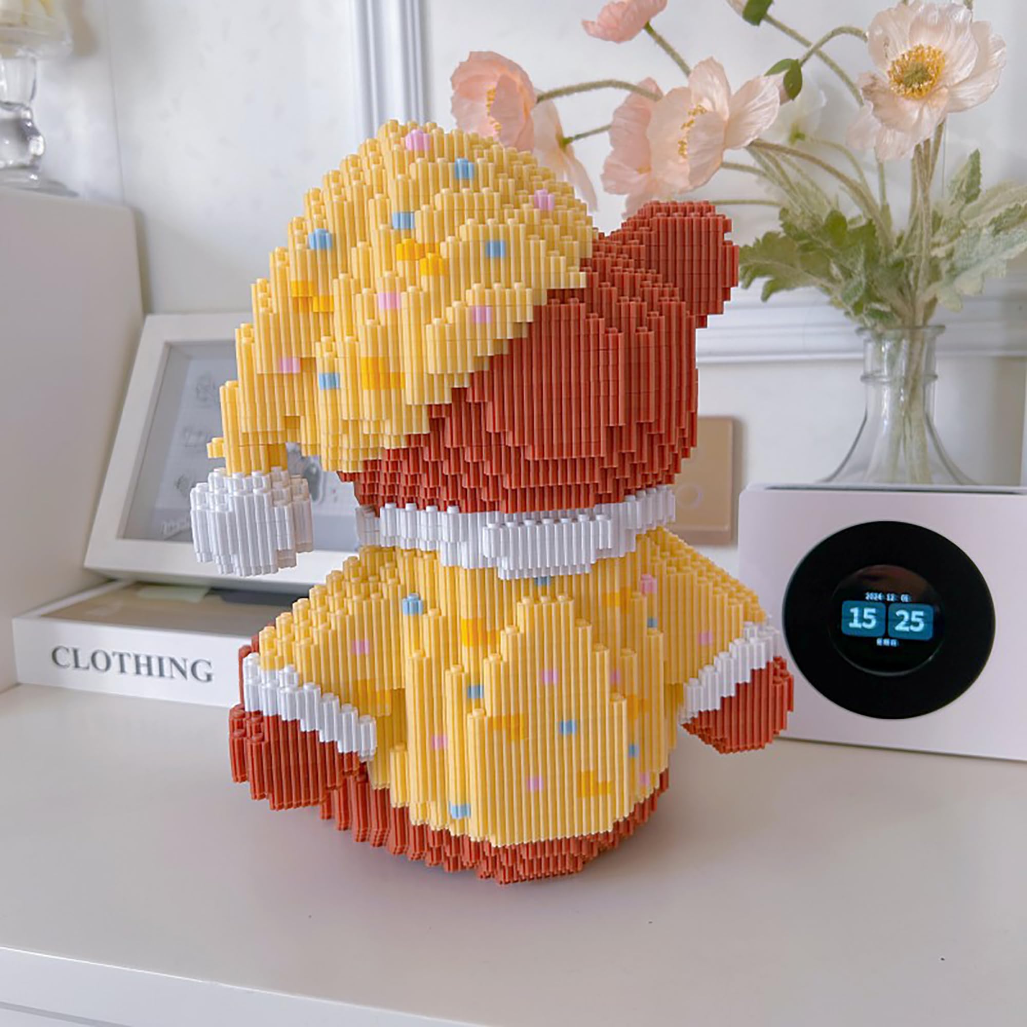 Micro Bloques de Construcción, 1800 Piezas Oso de Pijama Bloques de Sujeción Modelo Kit de Construcción, DIY Mini Modular Bloques de Construcción Arquitectura Modelo de Juguete, Regalo para