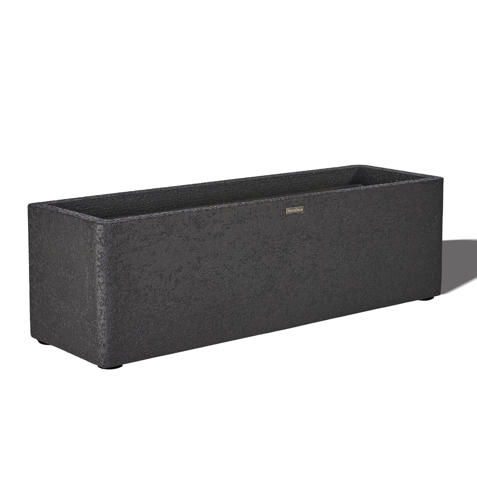 TerraDeco 31 Inch Rectangular Concrete Planter
