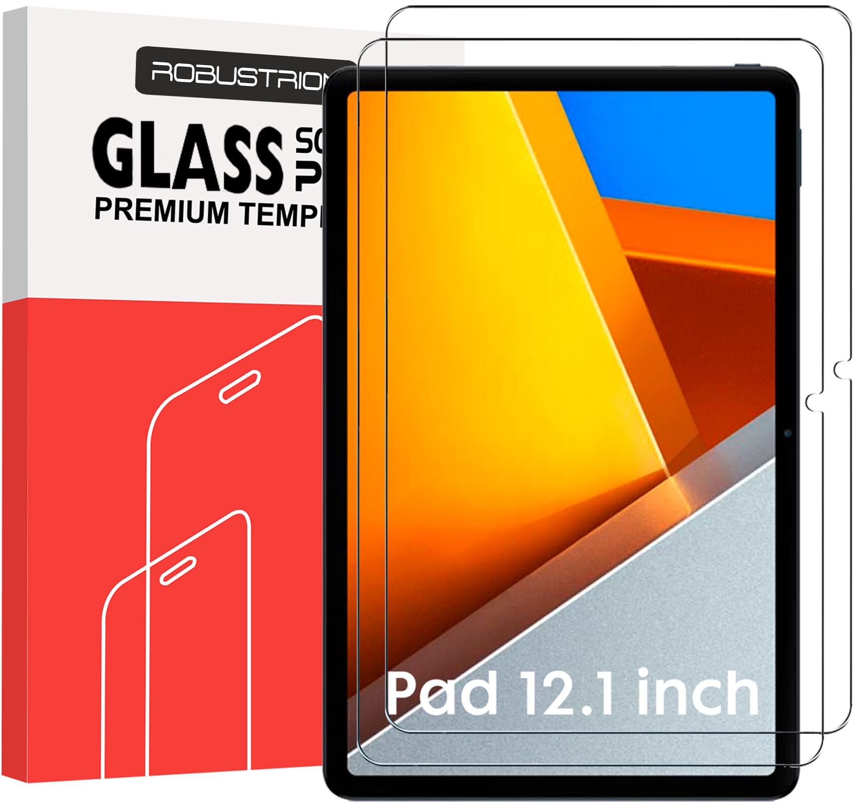 Robustrion 2 Pack Tempered Glass for Poco Pad 12.1 inch Screen Protector Guard for Poco Pad 12.1 inch Tablet (B0D9Y2WMQR) Amazon Price History, Amazon Price Tracker