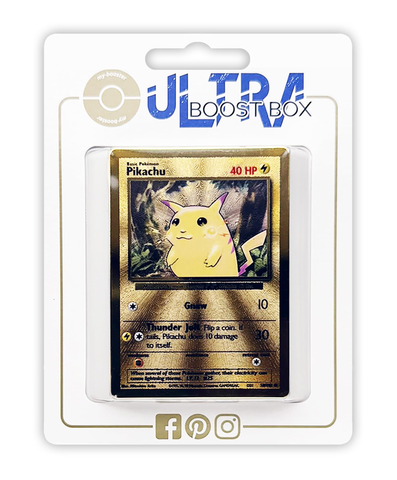 Pikachu 58/102 Classic Collection Gold - my-booster X Épée et Bouclier -  Célébrations - 25 ans