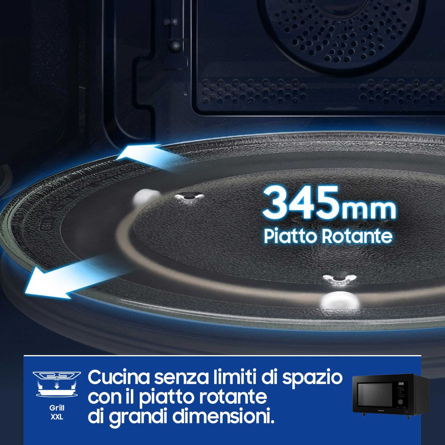 SAMSUNG - Microondas Convecção MC32DG7646KKE1