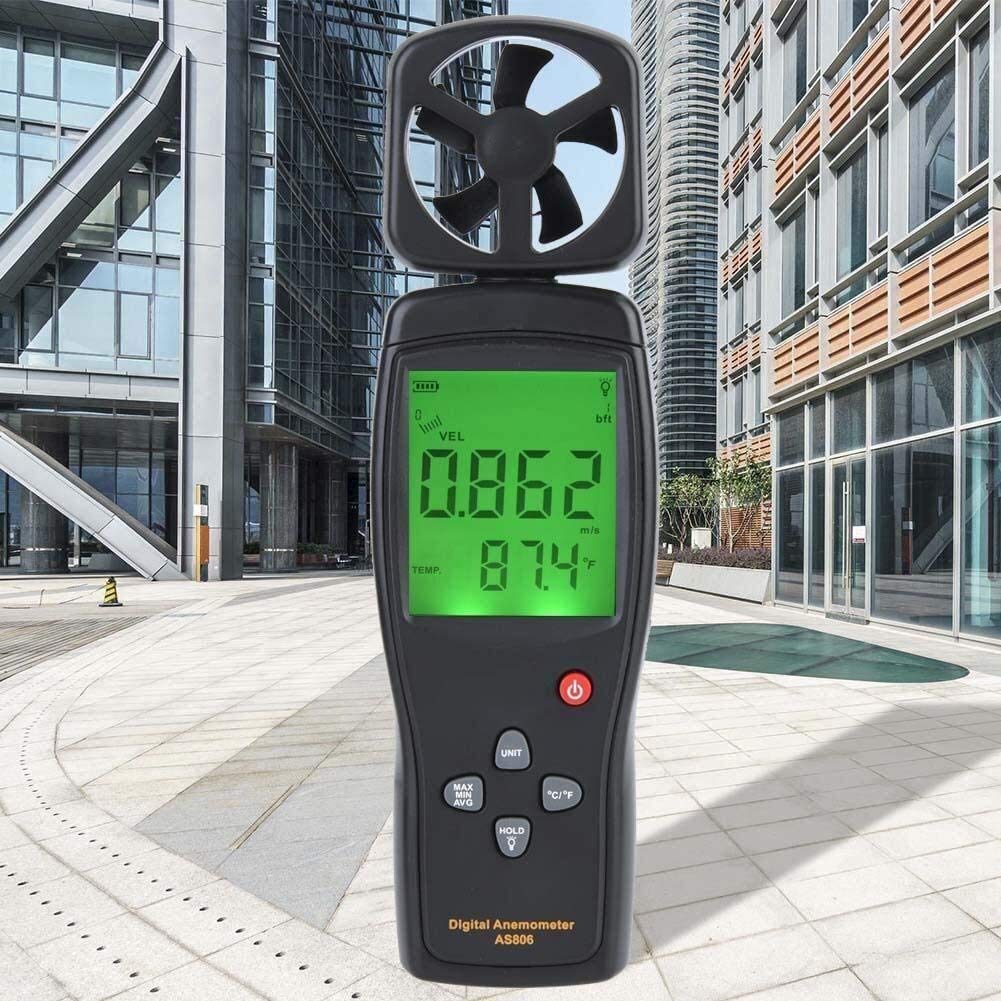 JJJ Testeur d'air d'anémomètre Portable Testeur de Vent Vitesse du Vent Chill 0-45m / s for l'extérieur for Bureau