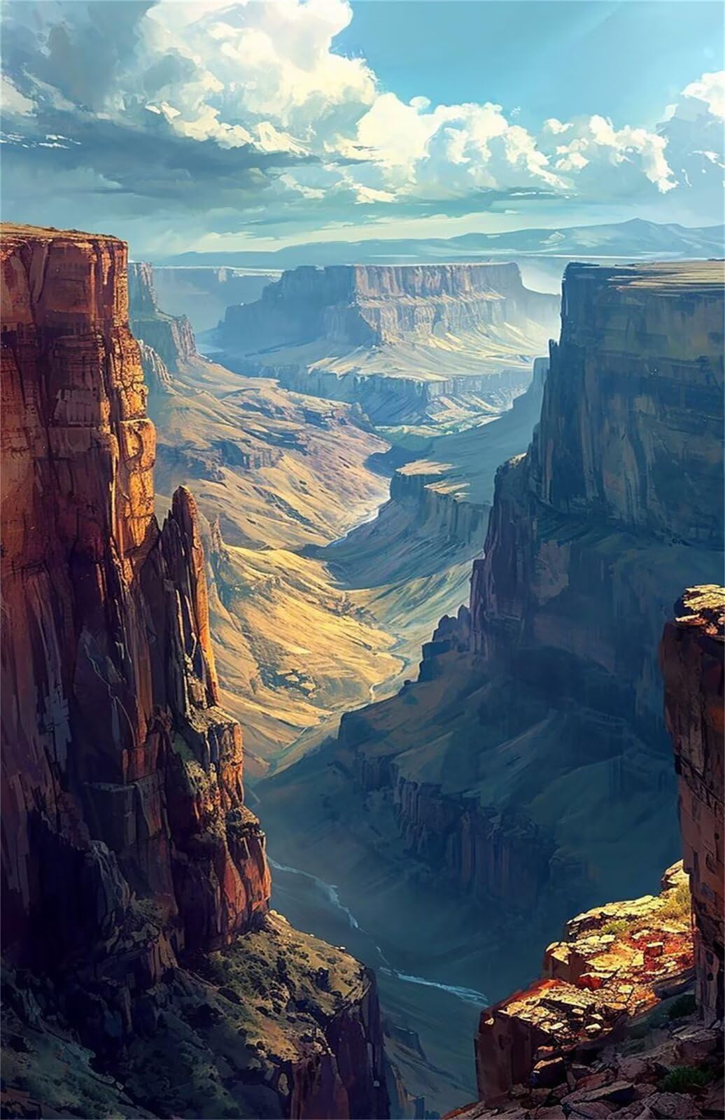 Rompecabezas para Adultos de 1500 Piezas | Paisaje Acantilado Cañón | Puzzle Terapéutico de Estimulación Mental y Desconexión Digital, Encaje, Idea de Regalo, 87x57 cm