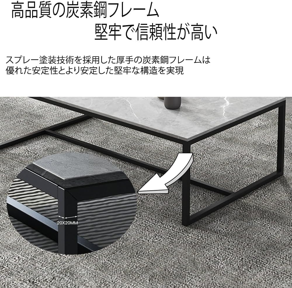Amazon.co.jp: baokaisローテーブル センターテーブル リビング