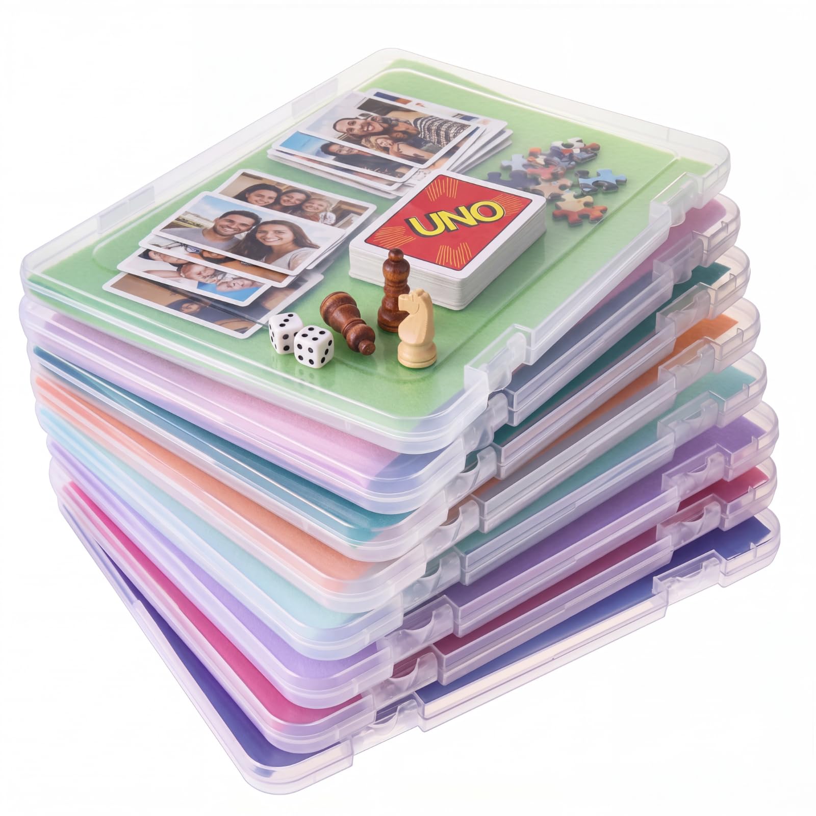 Amazon.com: Gueevin 8 Pcs Clear A4 File Organizer Box, Plastic
