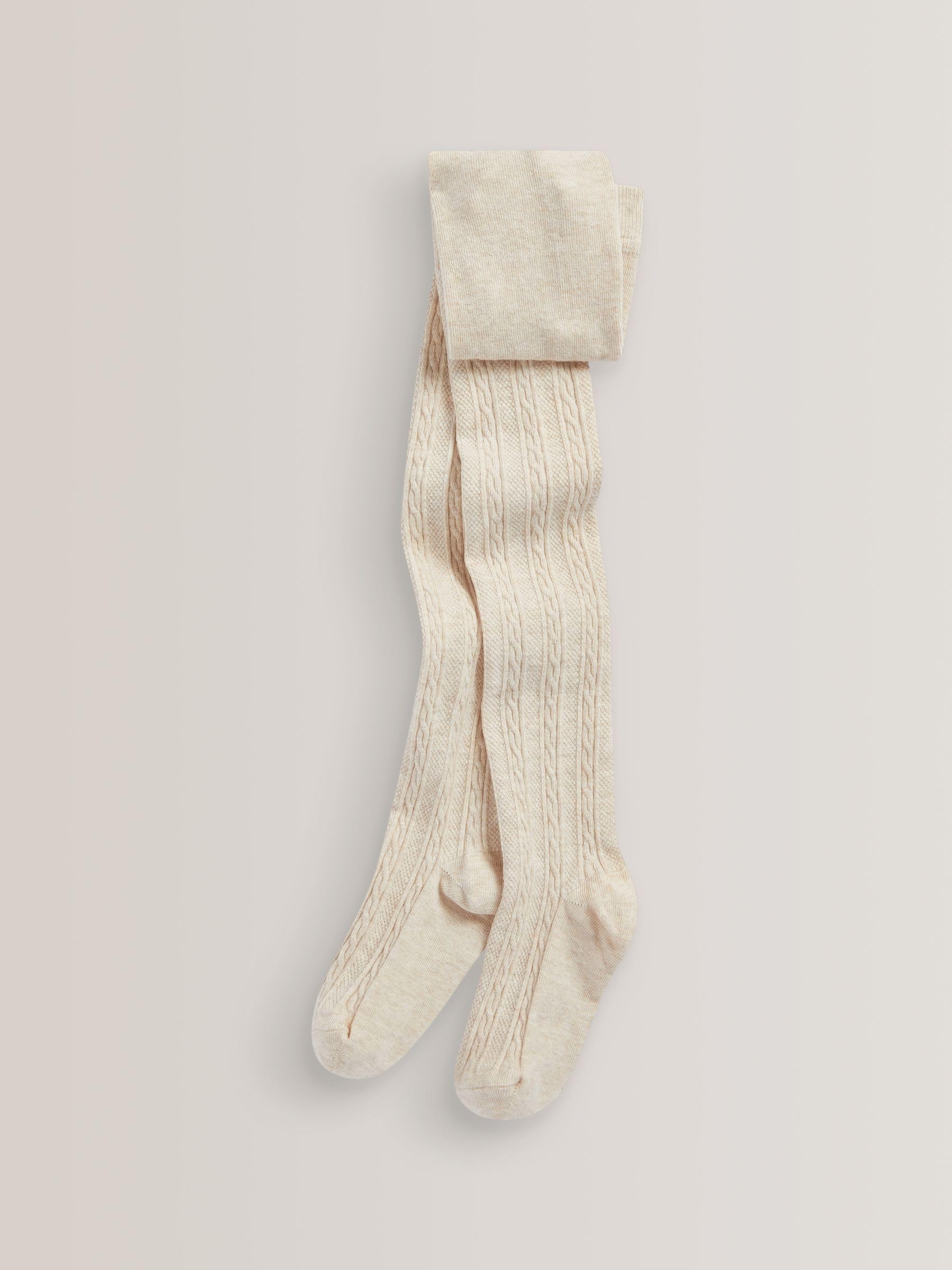 NEXT Ragazza Confezione da 3 collant a trecce in misto cotone | Bambino, Realizzati in morbido cotone a coste comodo con trattamento BI-OME® a partire dai 3 anni