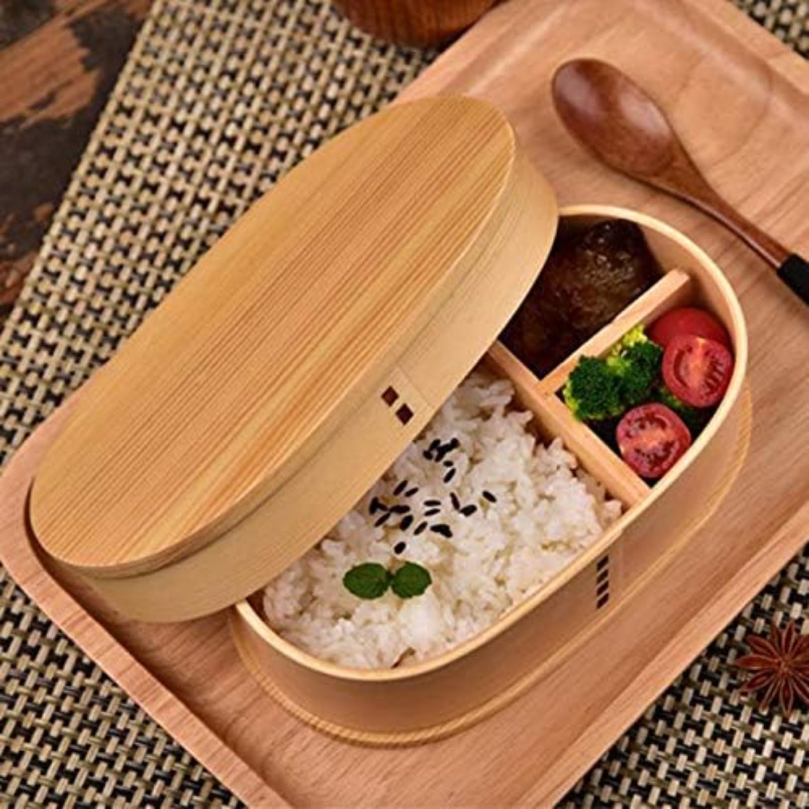 Amazon | 秋田杉 大館曲げわっぱ 小判弁当箱(大) 製 漆器 杉 保湿 天然
