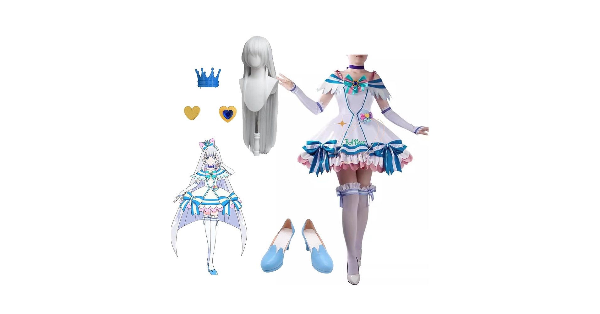 キュアニャミー風　子供用衣装　120サイズ わんだふるぷりきゅあキュアニャミー子供衣装コスプレ【約120