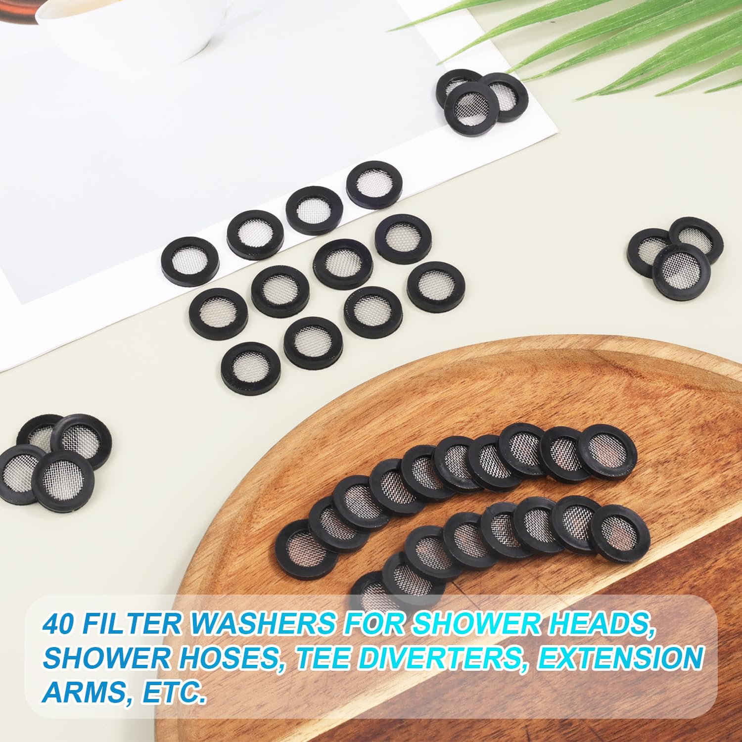 Guarnizioni Per Doccia - Set Da 8 Pezzi In Gomma E Acciaio Inox, 24.5×16cm - Foto 6