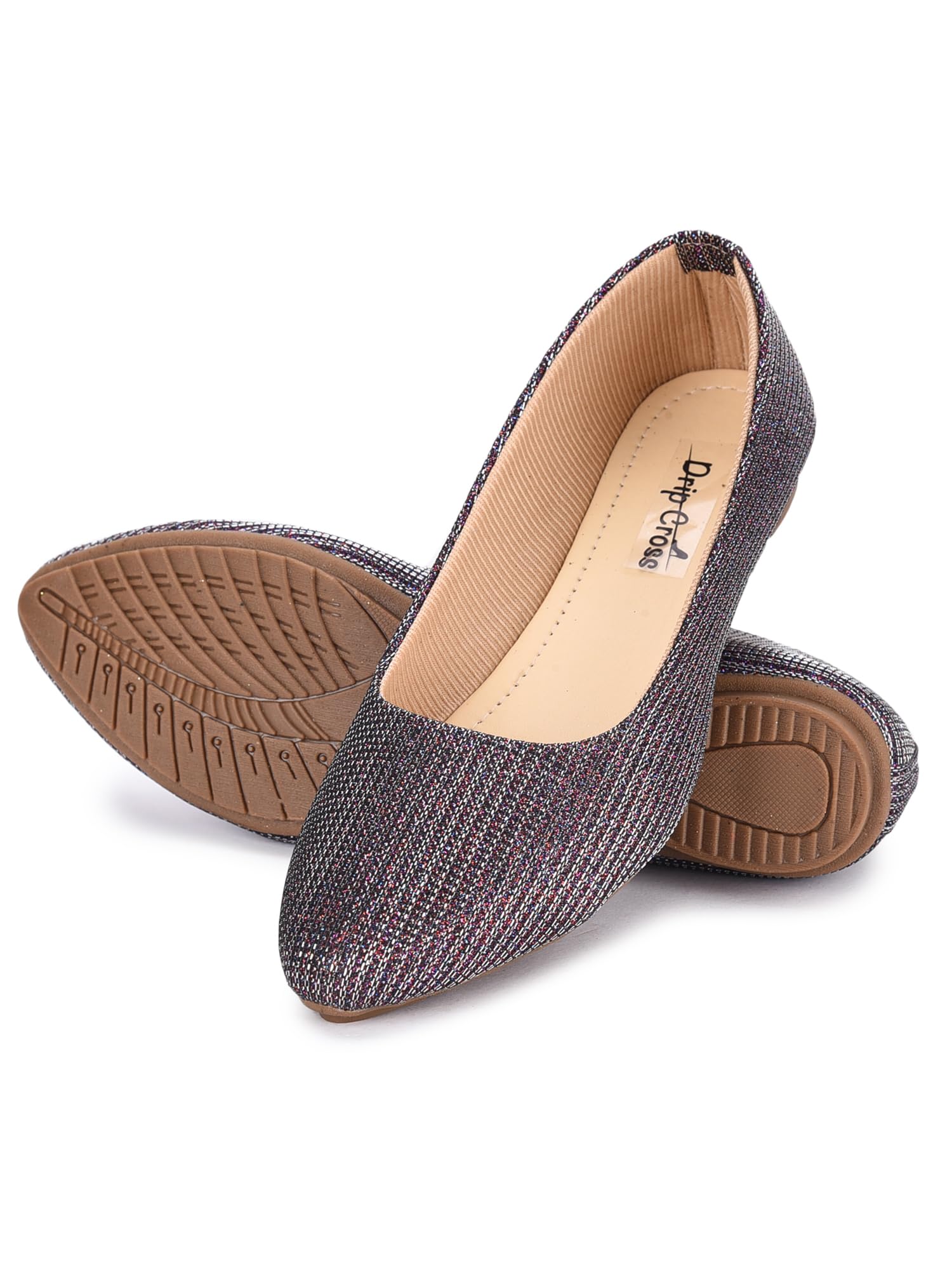 Drip Cross Premium Stone Design Latest Women Bellie, Ballet Flats Comfortable Stylish Shine Bellies for Women - 2032 (Black, 5) (B0D3XR7543) Amazon Price History, Amazon Price Tracker