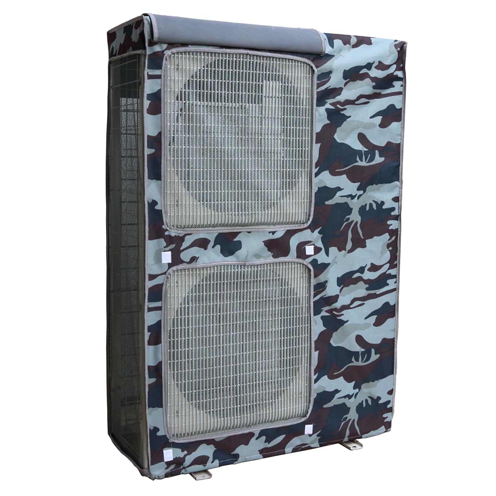 QYMYOZ Outdoor Air Conditioner Cover, 600D Fabric, Full Protection Flip Cover for AC Unit (Blue, 100x42x145cm/39x17x57in) - Weatherproof & Durable
