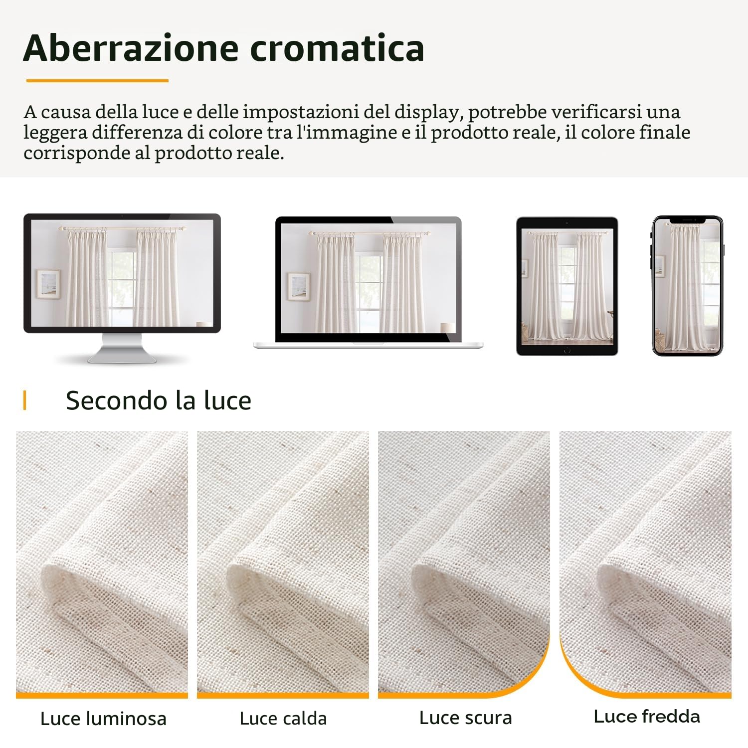 EMEMA Tende Lino Trasparente con Fettuccia Tenda a Traslucido Tenda per Interni Tende Moderne a Vela per Porte Balcone Adatte per Soggiorno Camera da Letto 2 Pannelli 140x280 cm Avorio