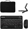 Microcase Samsung S10 FE Plus Tablet için Türkçe Bluetooth Klavye+Mouse+Tablet Standı-Siyah AL8126