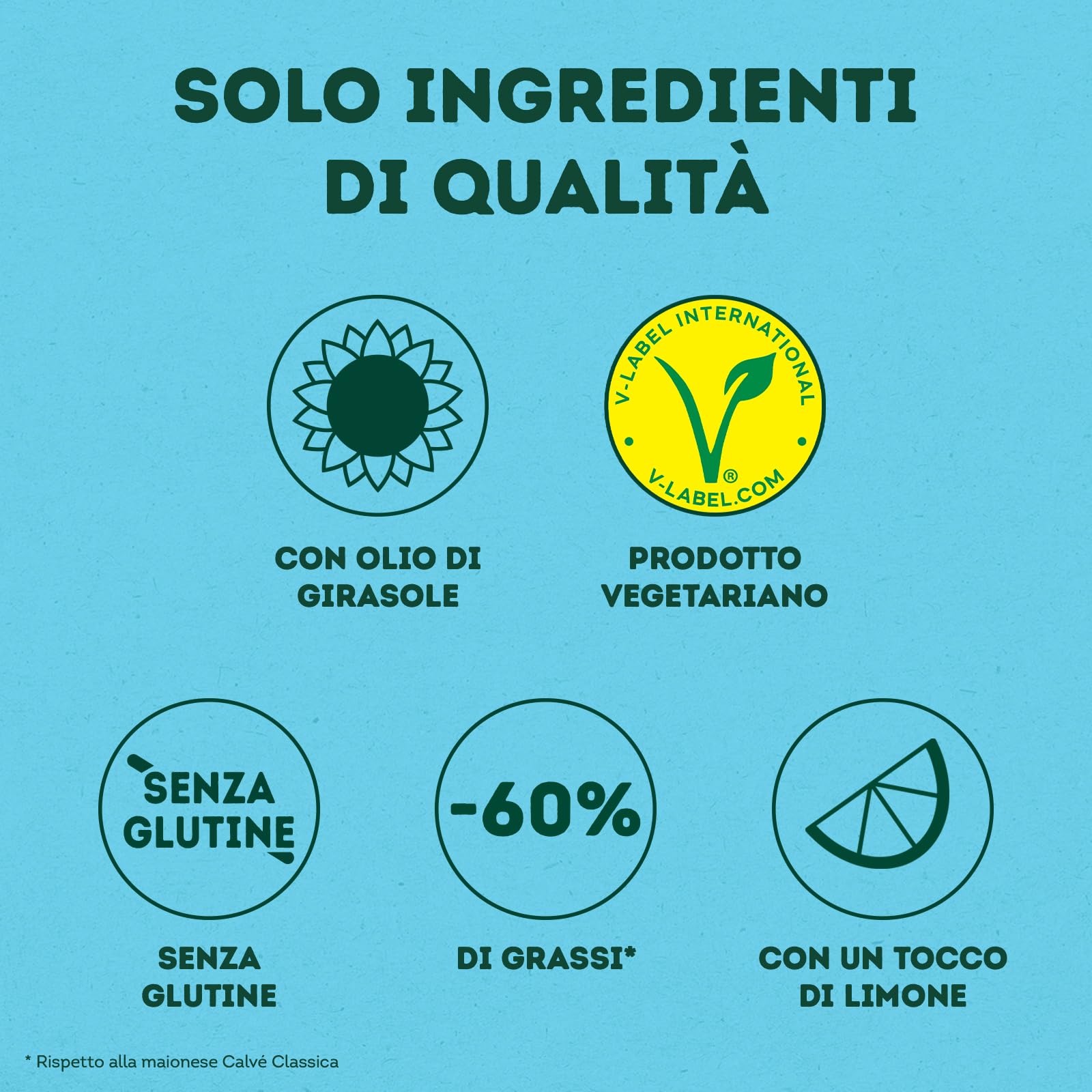 Calvé Maionese Delicata, 18 Pezzi da 150 ml, Maionese Calvé Delicata con un Tocco di Limone e il 60% di Grassi in Meno*, Ideale per Piatti di Pesce e Tartine, Senza Glutine, Vegetariano