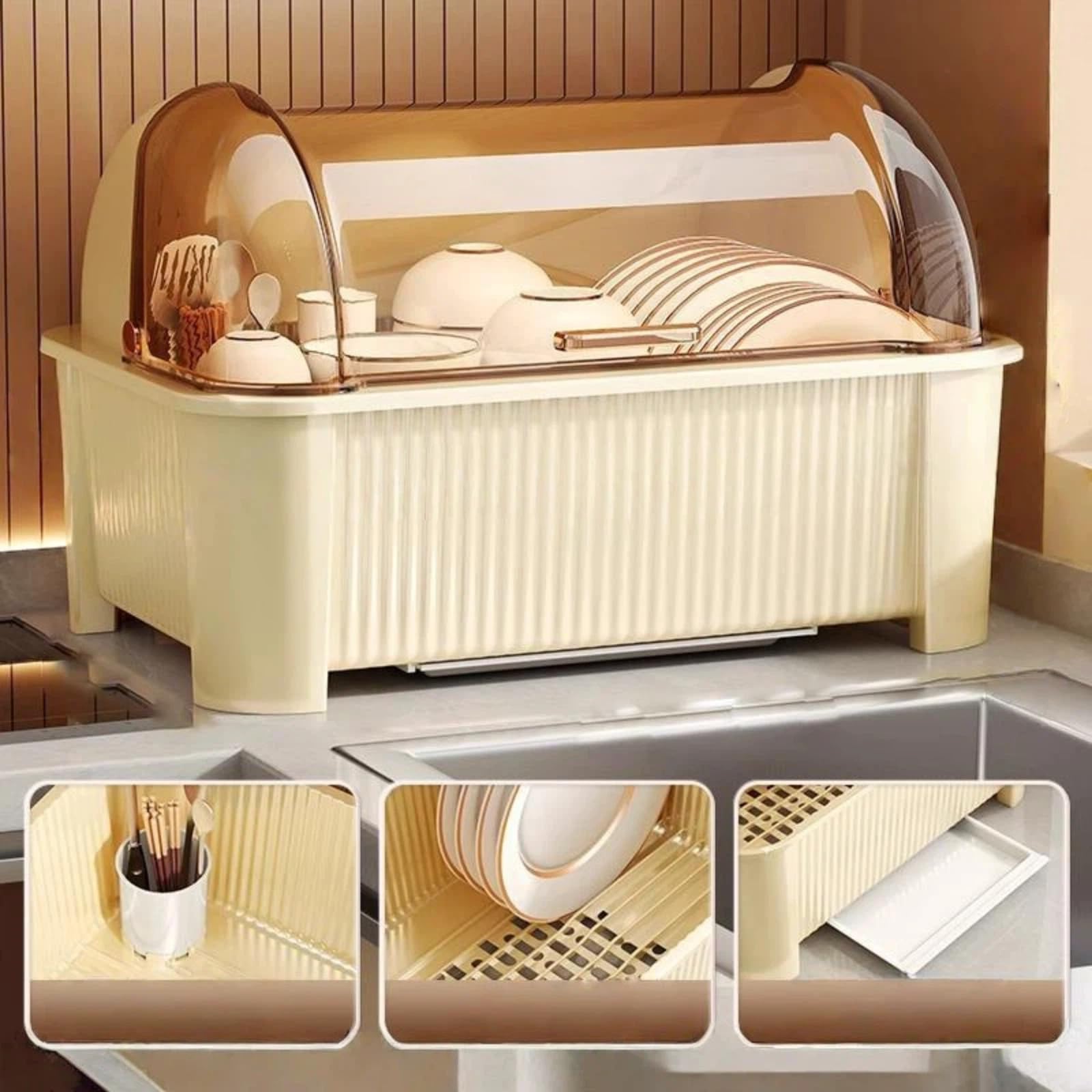 Recipiente de almacenamiento para platos de cuenco, apilable, para ahorrar espacio, plástico duradero con tapas, ideal para el hogar y la preparación de comidas