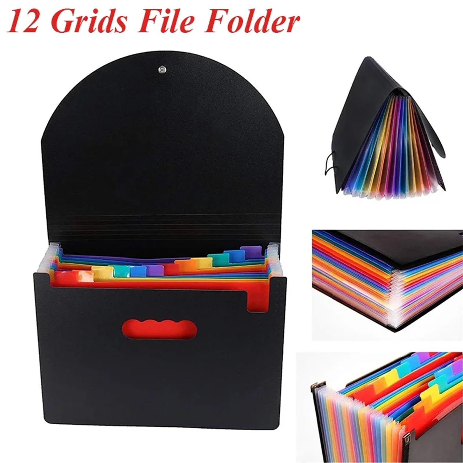 Cartella portadocumenti espandibile da 2 pezzi, organizer for documenti formato A4, cartella a fisarmonica portatile, contenitore for scrivania for la scuola Per Casa Scuola