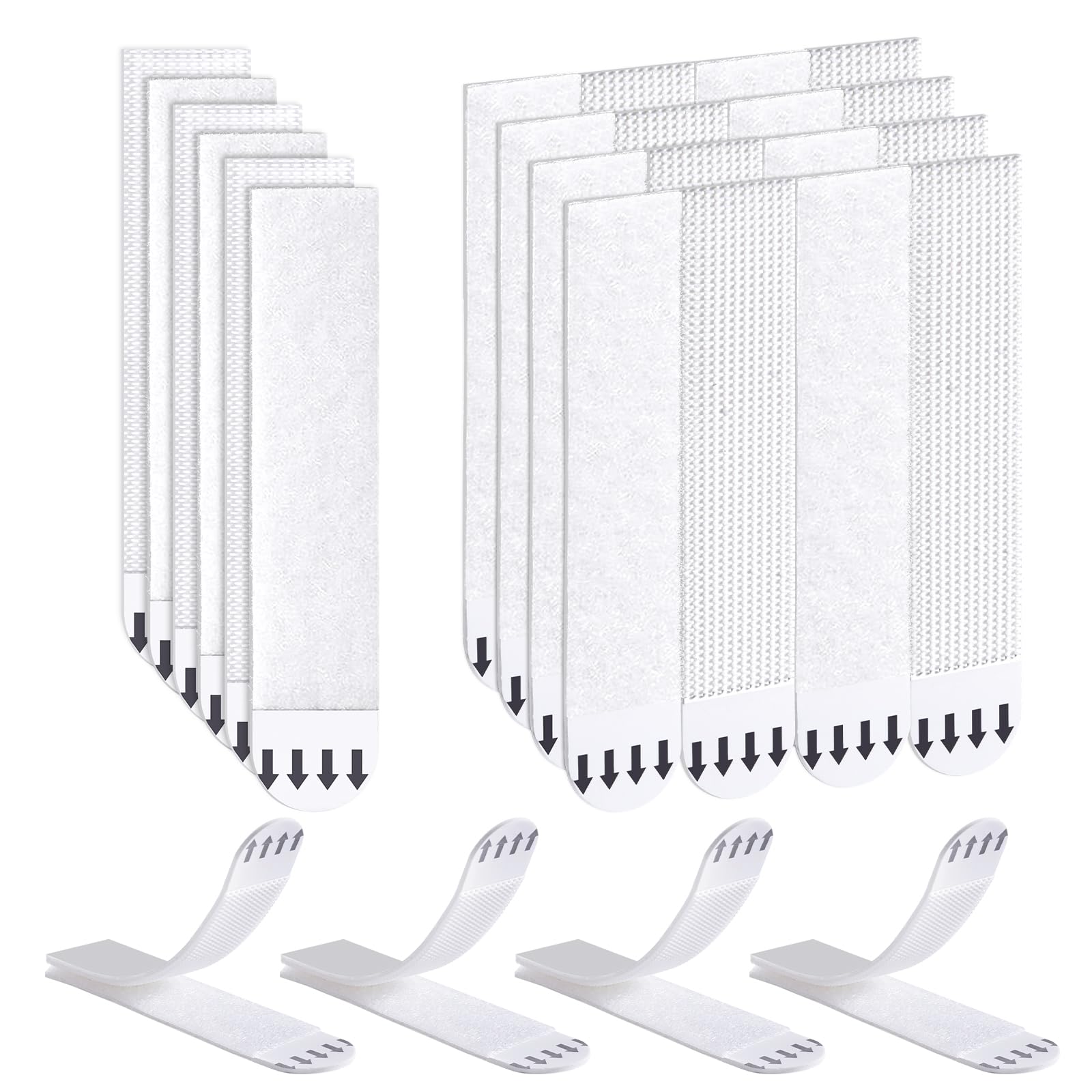 Ainiv Bandes de Suspension pour Photos, 15 Paires (30 Bandes), Accroche Tableau sans Percer, Fixation Murale