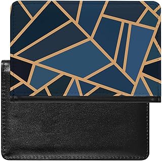Funda protectora para pasaporte y tarjeta de vacunación, color azul marino