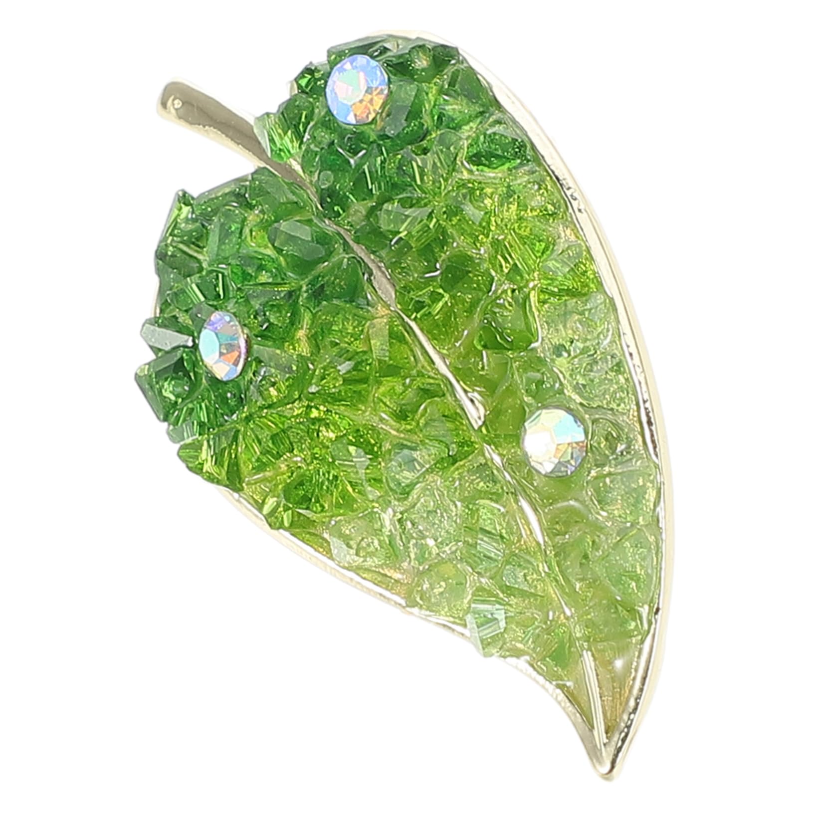jewellery Liść modna biżuteria vintage szalik dekoracja pinów jesienne broszki kobiety metalowe na ubrania urodzinowy broszka zielony diament jewellery