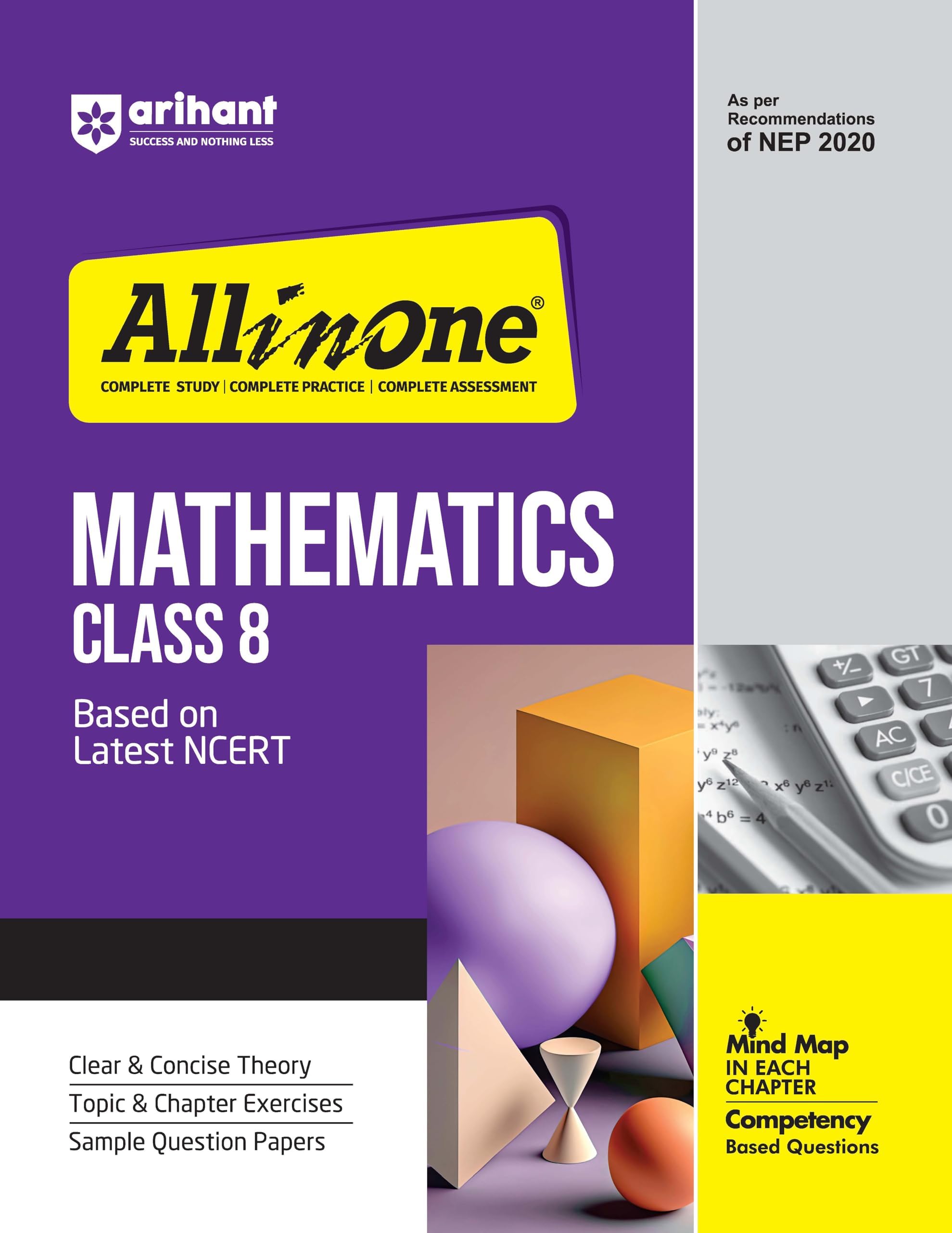 (Old Edition) Arihant All In One Mathematics Class 8 Based On Latest NCERT Exams
