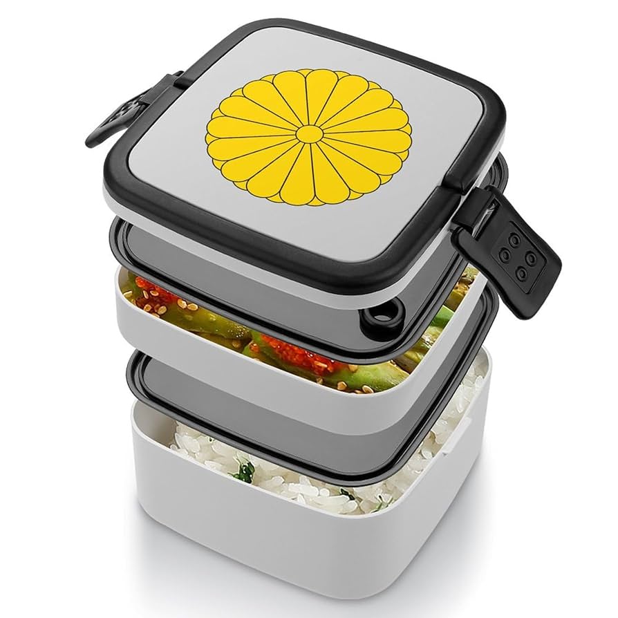 菊紋柄 弁当箱 Amazon|菊の御紋 ランチボックス 二層弁当箱 ダブル 弁当盒