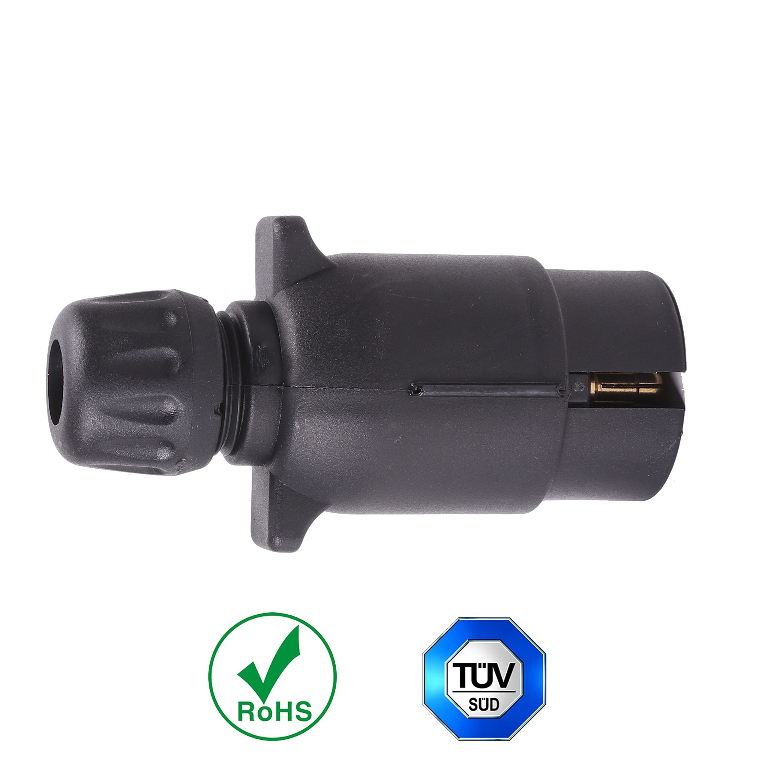 AOHEWEI 7 pin rimorchio spina impermeabile 12 V plastica 7 pin rimorchio cavo adattatore tipo N per camion camper auto barca caravan traino - 5