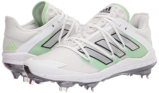 Amazon.com | adidas Men's EG5629 Baseball Shoe, White/Silver