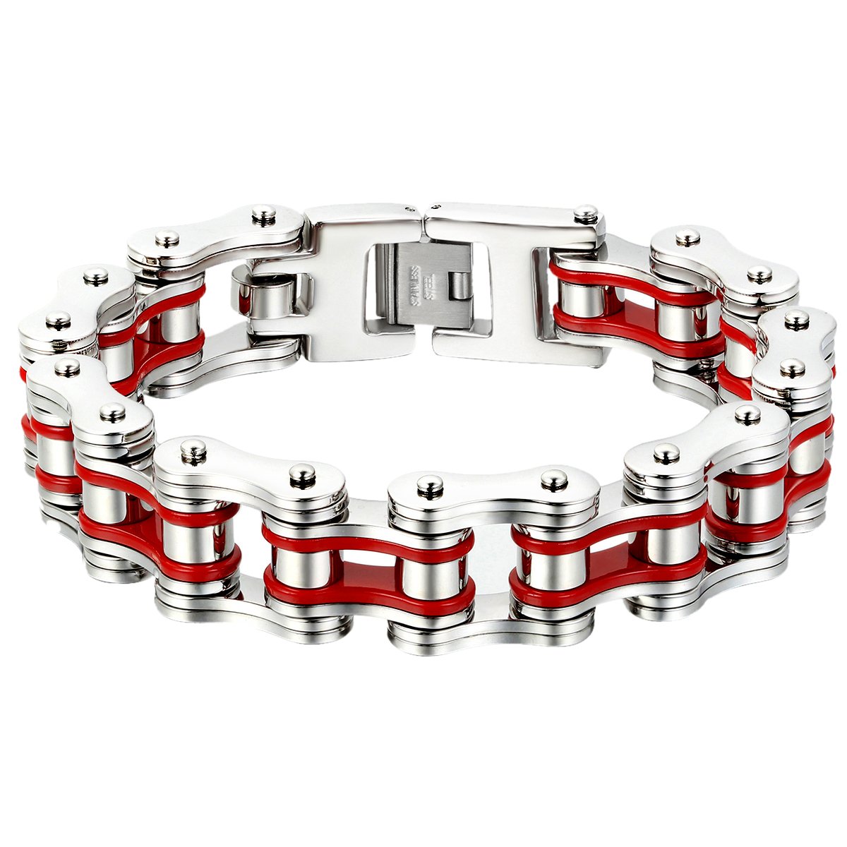 OIDEA Damen Armband Kugelkette Herz: Armkette aus Edelstahl