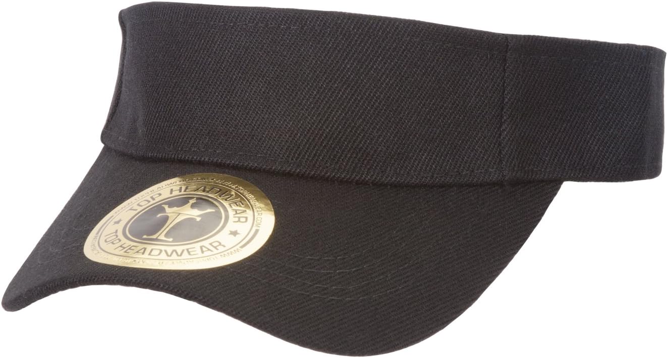 TOP HEADWEAR Solid Adjustable Blank Visor
