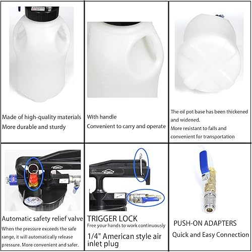 Miniatura 5 de Bomba de Fluido de Transmisión de 10L y Bomba Extractora de Aceite, Bomba de Fluido de Transmisión Automática de 10L ExtractorDispensador de Fluido