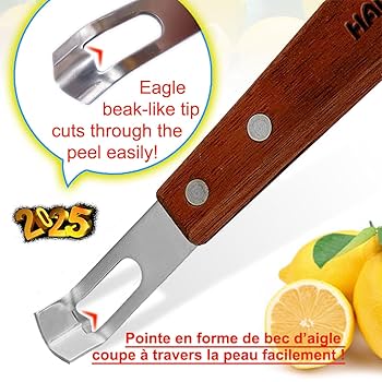 屠蘇器　鉄製　鉄器 Amazon.com: HAMOER Channel Knife Zester - Fruit and
