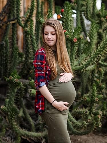 Miniatura 5 de Missufe intl - Vestido de manga corta para mujer, entallado, fruncido, vestido casual ajustado