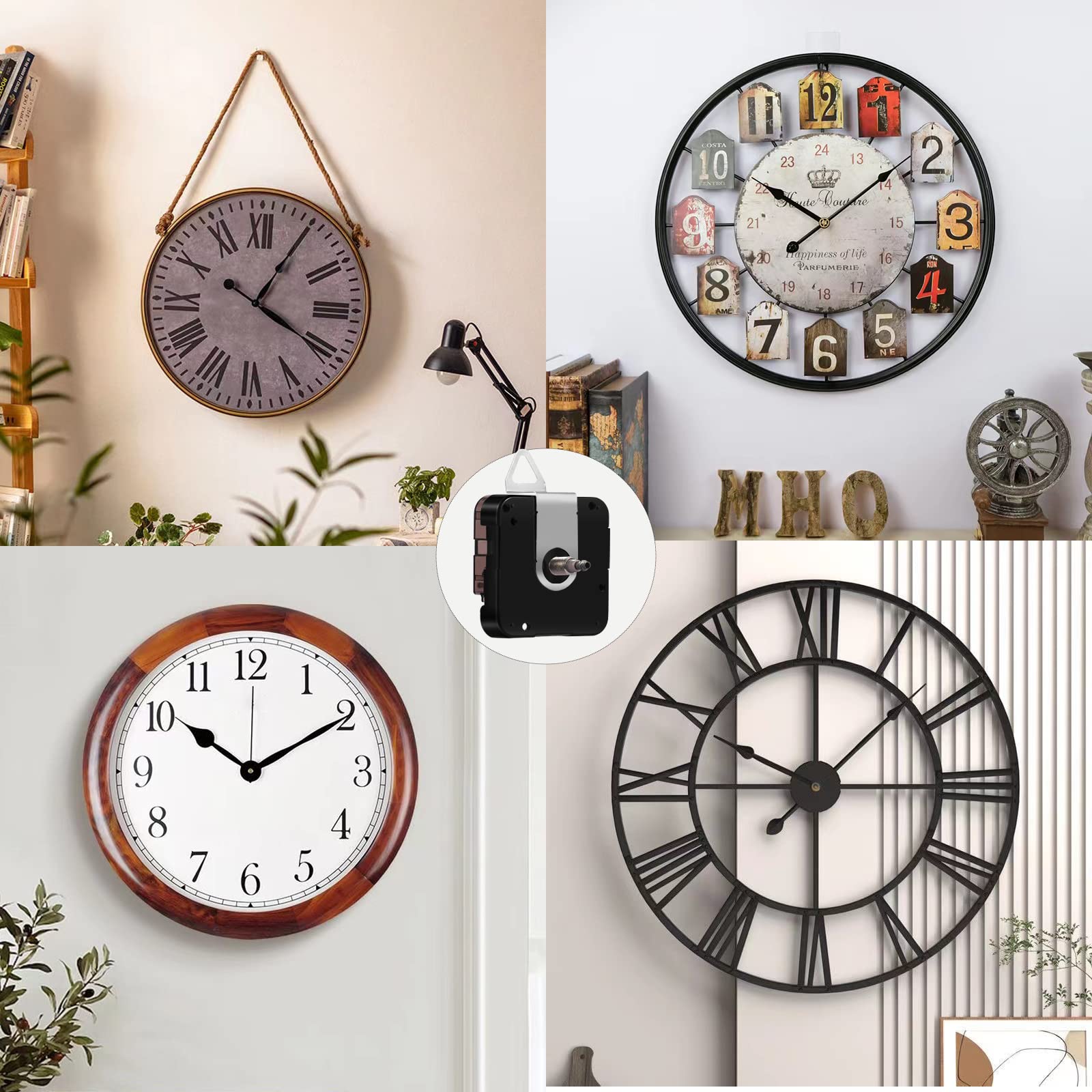 【新品/未使用】ポーセラーツ/壁掛け時計 Amazon.co.jp: 大型壁掛け時計 12888 ムーブメント交換、I