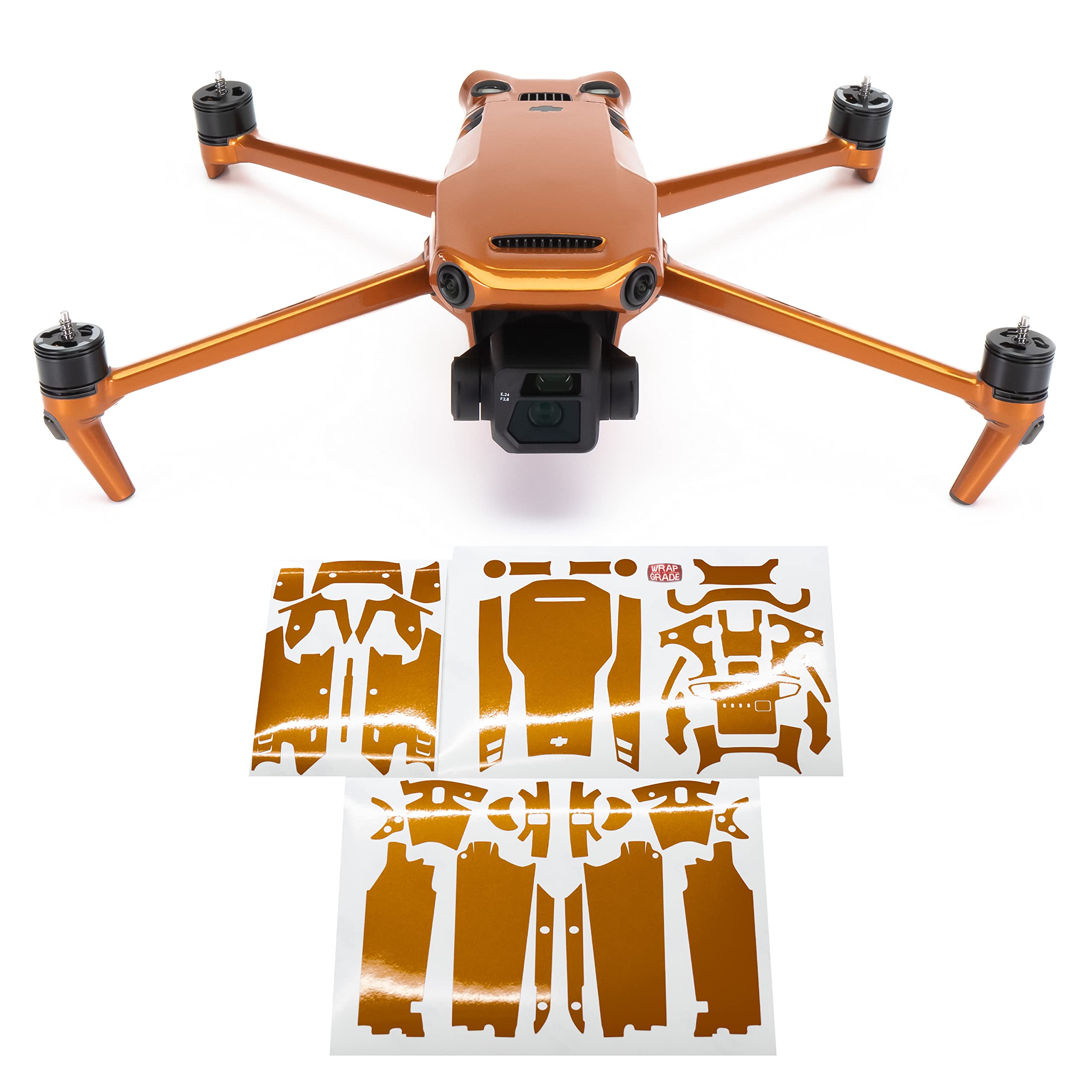 WRAPGRADE Full Skin Stickers for DJI Mavic 3 / Mavic 3 Classic (BUTTERFLY COPPER)
