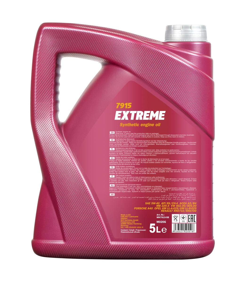MANNOL Huile moteur Extreme 5W-40 5W40, 7 l