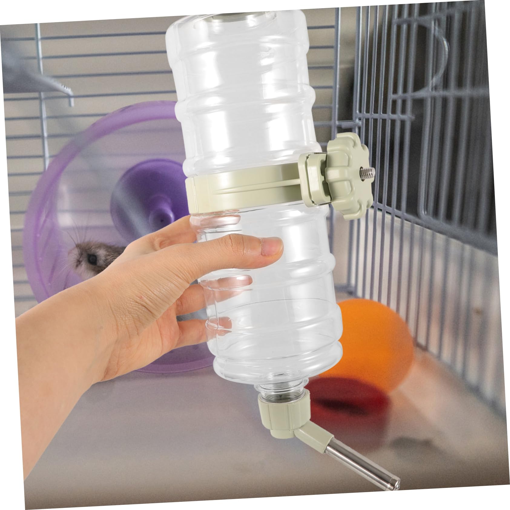 BESPORTBLE 2piezas Dispensador Automático De Agua para Bebedero Colgante Antigoteo para y Gatos Botella De Agua para Jaula Instalación y Práctico