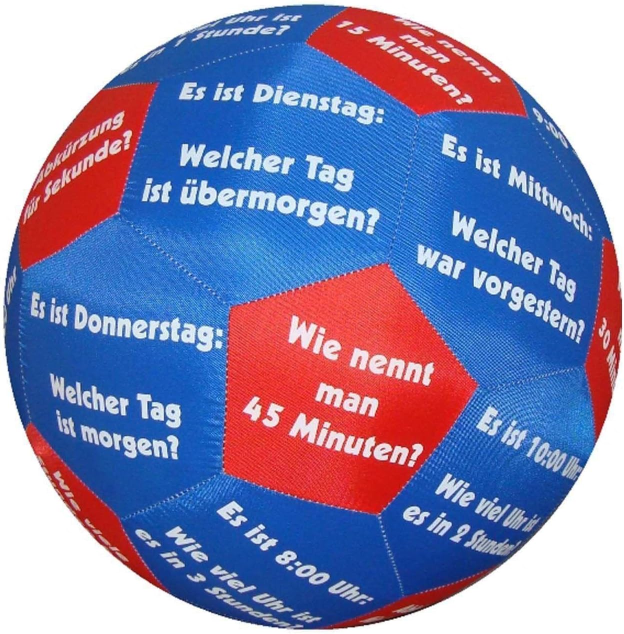 Prodesign Zeit und Uhrzeit (German) Hands-ON Play and Learn Ball (Multi-Colour)