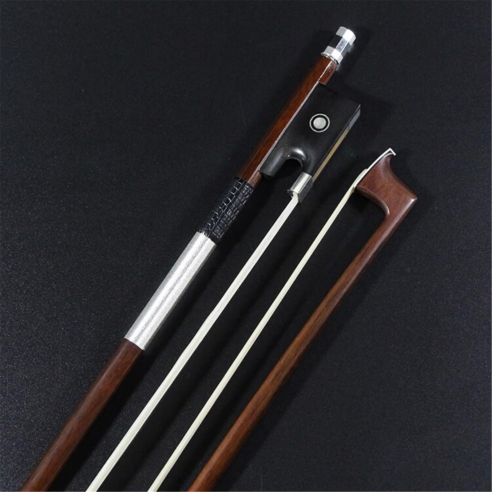 Archet De Violon Pour Pratique Archet De Violon En Bois De Santal Vert Brésilien Accessoire Pour Instrument À 1/2 Corde(1/2)