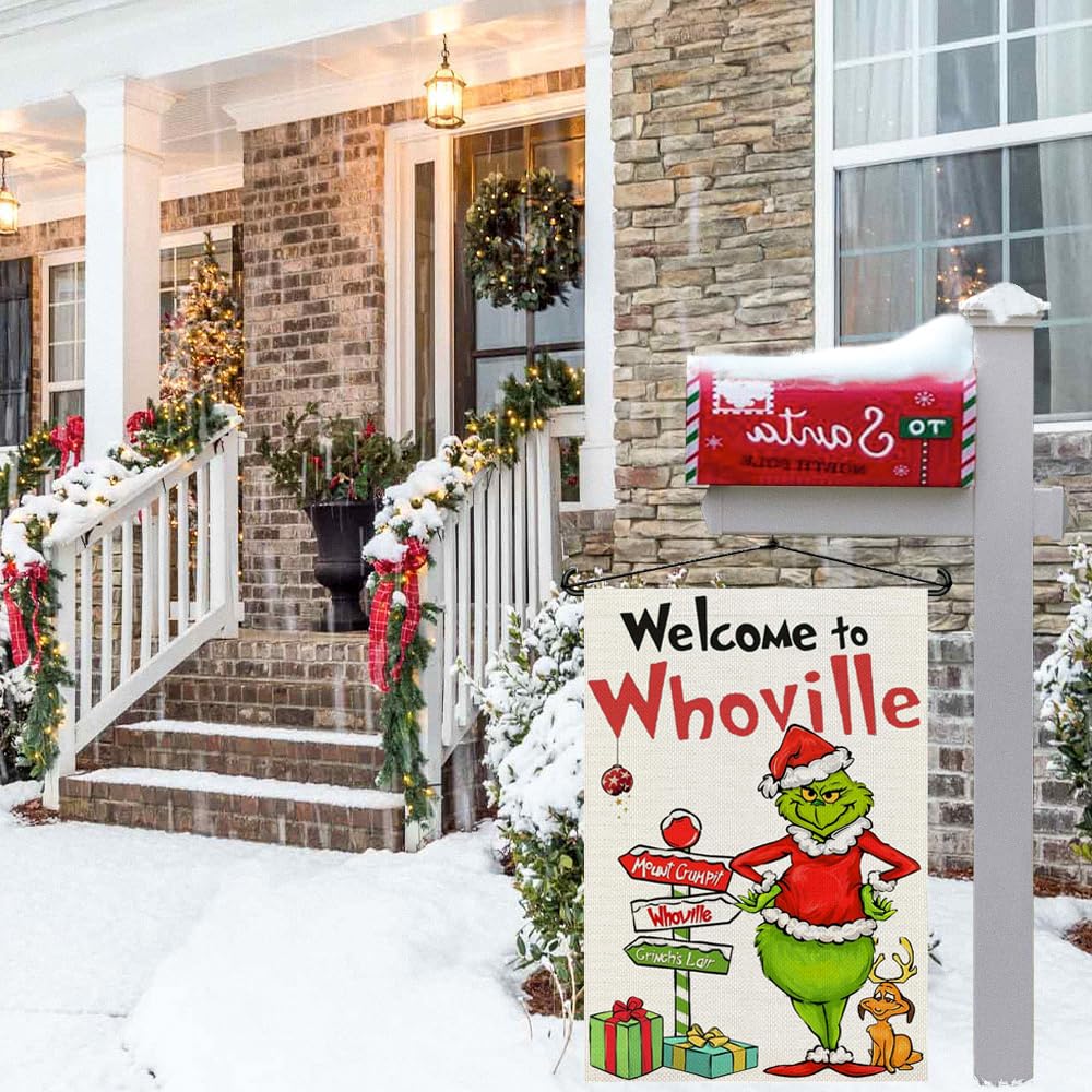 Pinata Drapeau De Jardin D'arbre De Noël 30,5 X 45,7 Cm Double Face