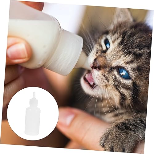 Vista 5 de POPETPOP Biberones de silicona para el hogar, botellas de gato, reutilizables para mascotas, para animales