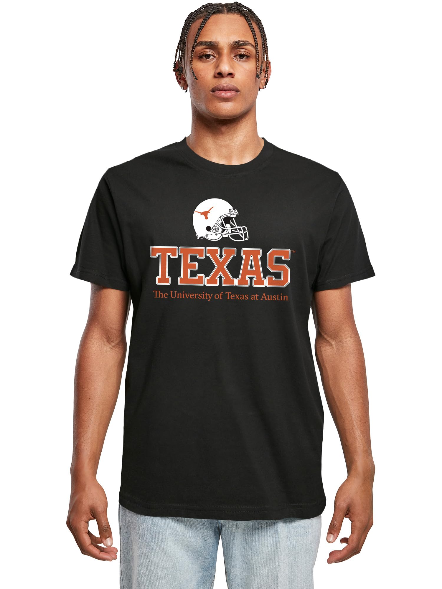 University of Texas Men's T-Shirt, Licensed 100% Cotton Tee