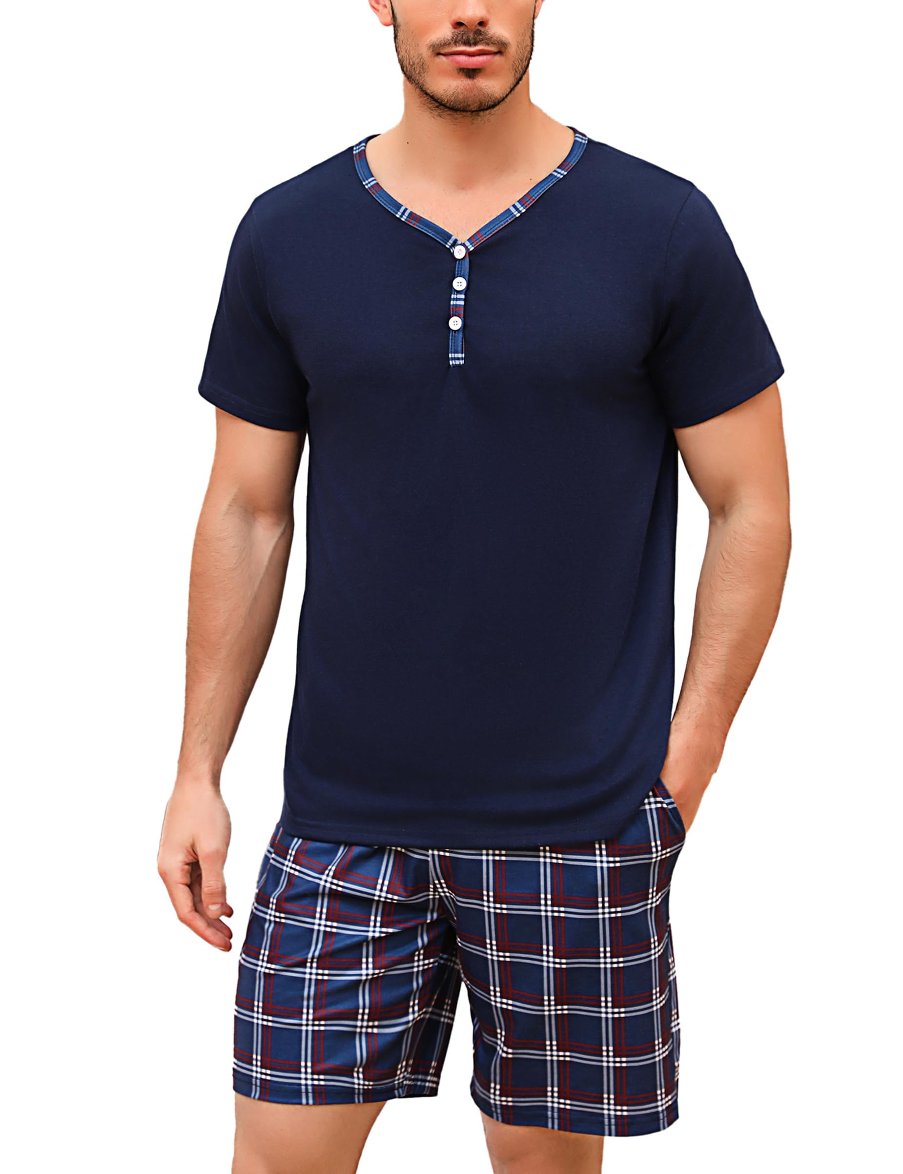 Pijama Hombre Suave, Corto, Verano Pijama Hombre Suave, Corto, Verano