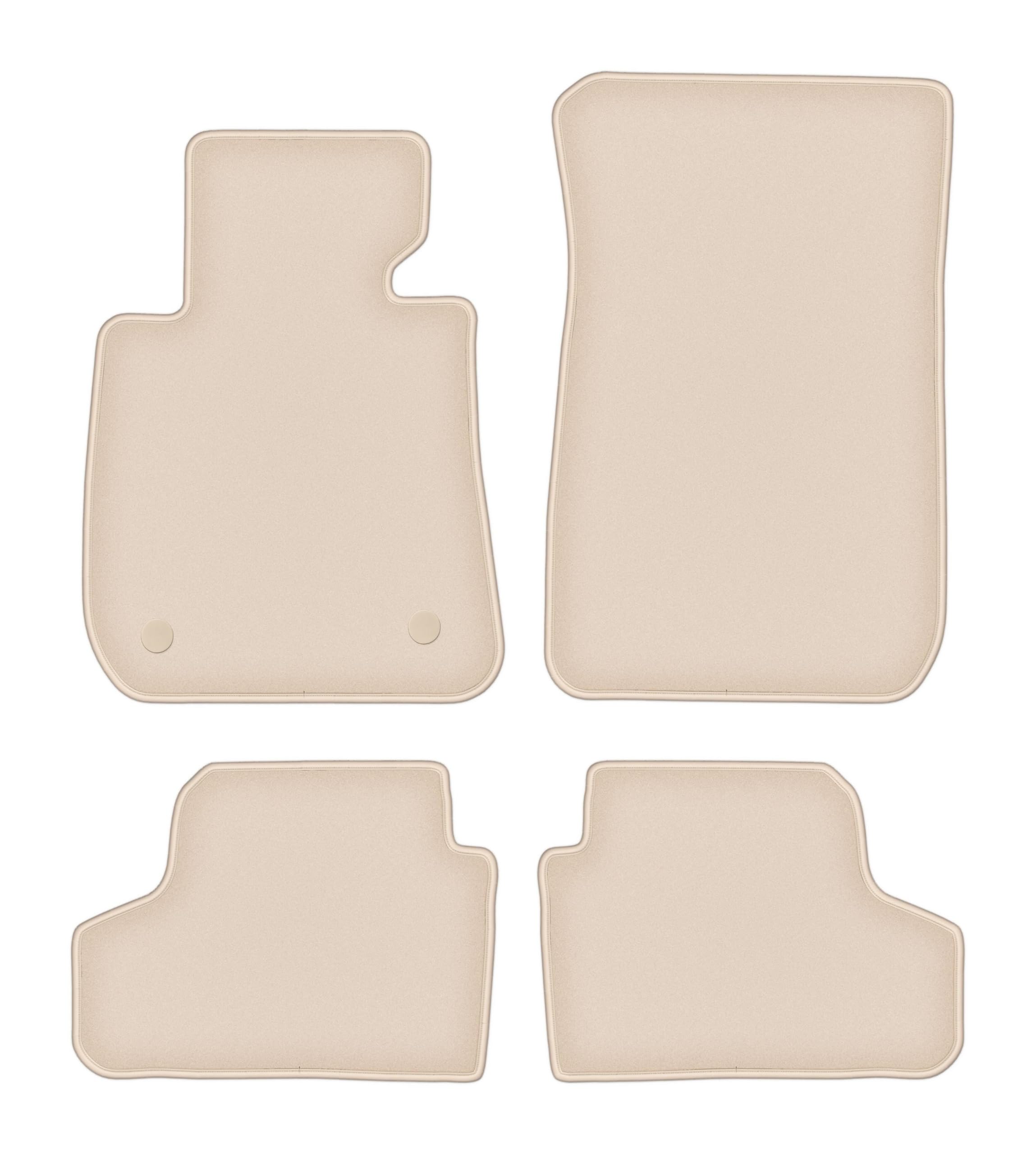 Automatte – Passend für BMW 3 E93 Cabrio 2004-2011 – Velours – Autozubehör - Praktische Fußmatte Auto – 4-teilig - beige