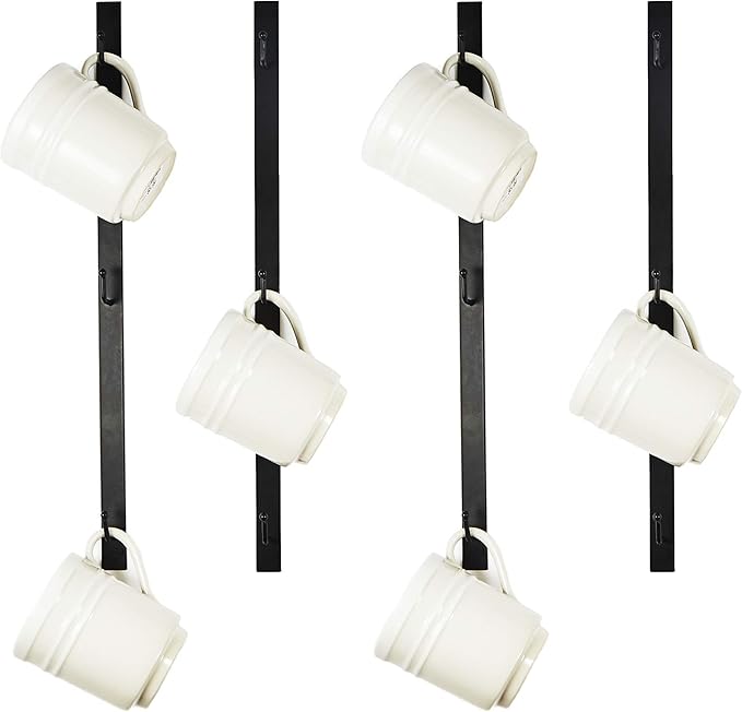 SoCal Buttercup Coffee Mug Wall Rack Metal Mug Racks for