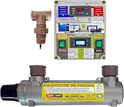 AQUECEDOR ELETRICO DE PISCINA PARA 40.000 LITROS COM IONIZADOR