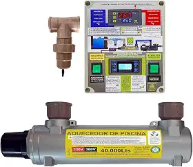AQUECEDOR ELETRICO DE PISCINA PARA 40.000 LITROS COM IONIZADOR