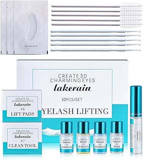 Lash Lift Kit Eyelash Perm Kit Lash Curling Perming Eyelash Curling Lash Extension Set - Semi-Permanent Lash Curler Kit Suitable for DIY at Home