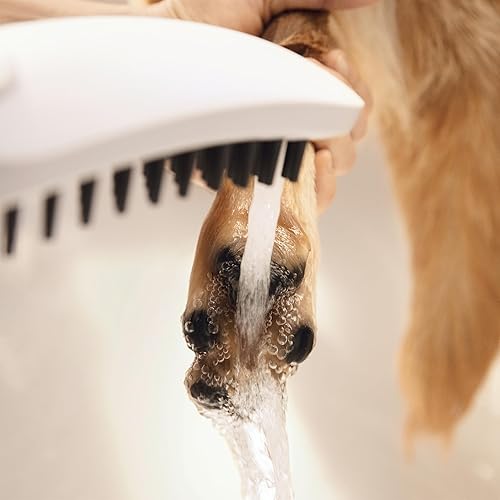 Miniatura 9 de hansgrohe Ducha para mascotas al aire libre con spray de 3 rociadores de conexión rápida, spray para piernas, spray para patas en el cielo, 04973540