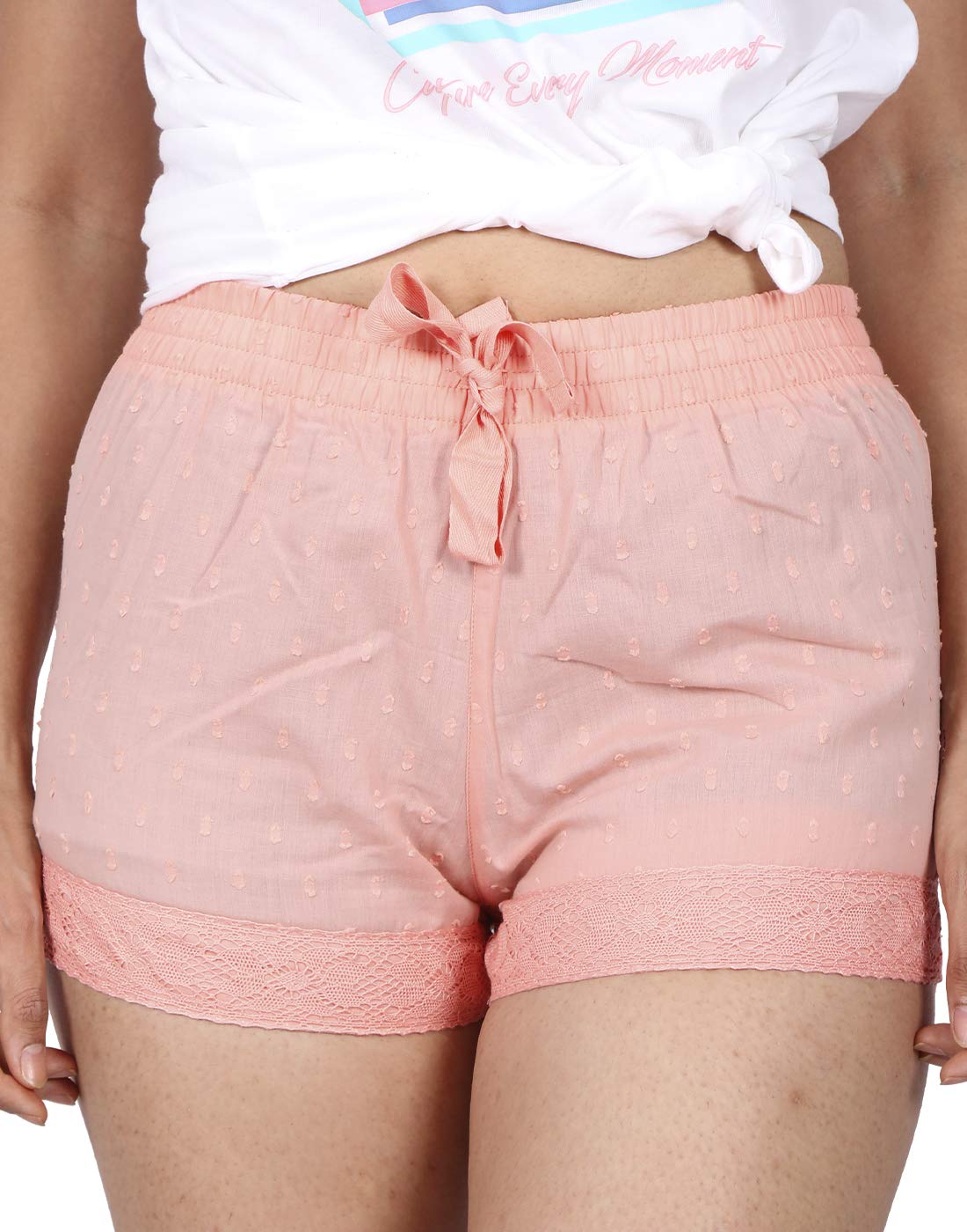 B STORIESWomen's Cotton Printed Lounge Shorts (Pack of 1)