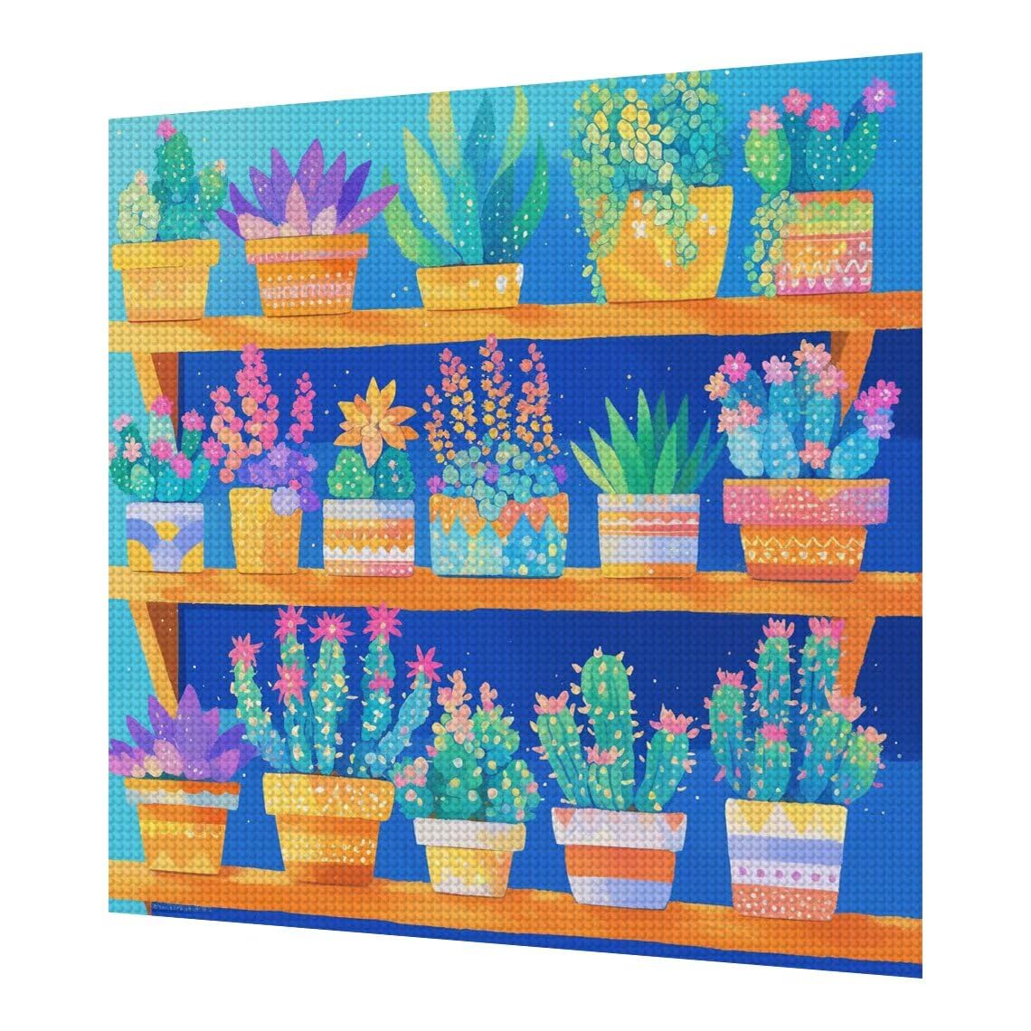 Diament Malarstwo Roślina Ścieg Krzyżowy Pełny Zestaw 60x80 cm, Diamentowe Malowanie 5D Rysunki Diamentowe Rzemiosło Dorośli Ścieg Krzyżowy DIY Diament Sztuka dla Domu Dekoracja Ściany Kaktus s1035